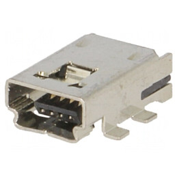 Soclu USB A mini SMT 4 pini orizontale | Electronic-mag.ro | Componente Electronice