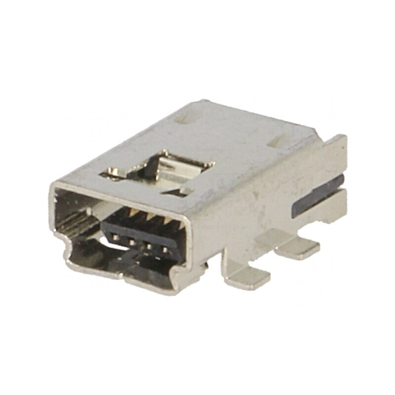 Soclu USB A mini SMT 4 pini orizontale | Electronic-mag.ro | Componente Electronice