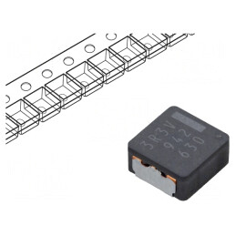 Inductor SMD 3,3uH 7,6A 8,5x8x4mm