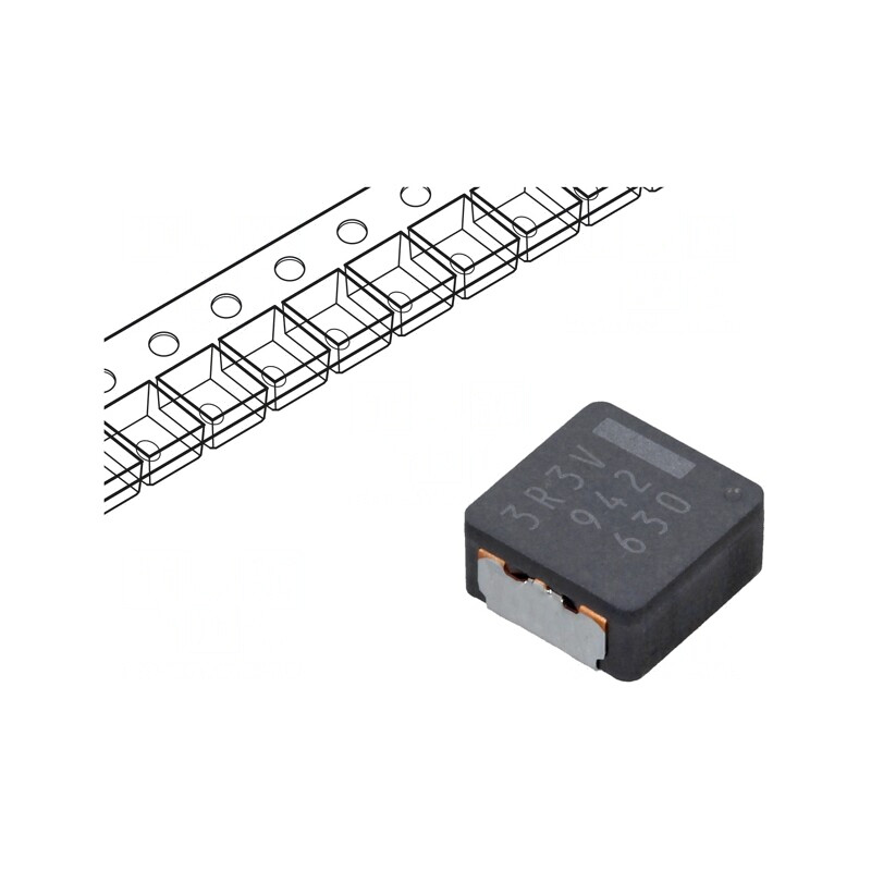 Inductor SMD 3,3uH 7,6A 8,5x8x4mm | Electronic-mag.ro | Componente Electronice