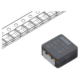 Inductor SMD 680nH 16.6A 2.92mΩ 8.5x8x4mm | Electronic-mag.ro | Componente Electronice