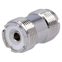 Adaptor UHF Mamă Dual Drept | Electronic-mag.ro | Componente Electronice