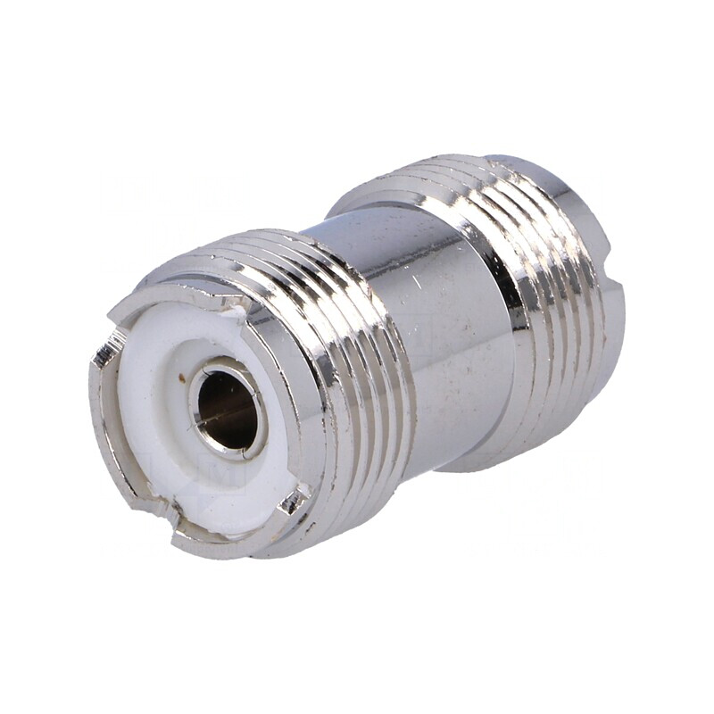 Adaptor UHF Mamă Dual Drept | Electronic-mag.ro | Componente Electronice