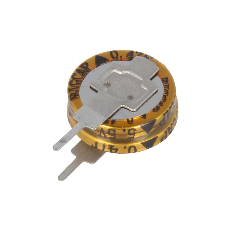 Supercondensator THT 0.47F 5.5V 11.5x12.5mm | Electronic-mag.ro | Componente Electronice