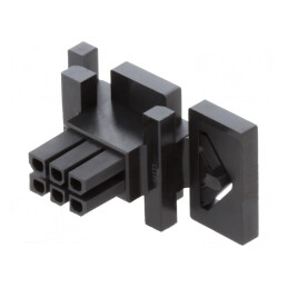 Microfit 3.0 Floating Receptacle 6 Contacte | Electronic-mag.ro | Componente Electronice
