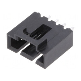 Soclu cablu-placă 2,54mm 4 pini aurit drept | Electronic-mag.ro | Componente Electronice