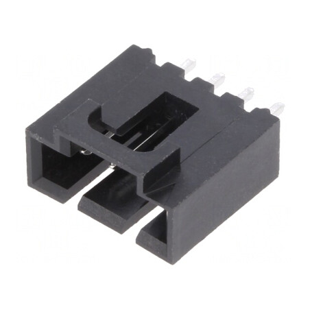 Soclu cablu-placă 2,54mm 4 pini aurit drept | Electronic-mag.ro | Componente Electronice