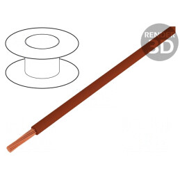 Cablu Electric PVC Maro 0,75mm² 20AWG H05V2-K Cu 300V/500V | Electronic-mag.ro | Componente Electronice