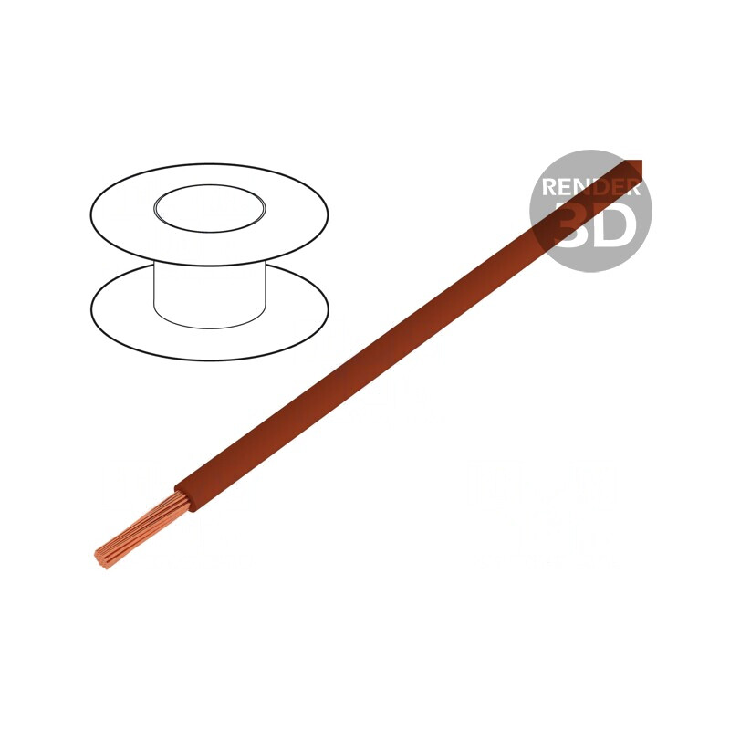 Cablu Electric PVC Maro 0,75mm² 20AWG H05V2-K Cu 300V/500V | Electronic-mag.ro | Componente Electronice Cablu Electric PVC Maro 0,75mm² 20AWG H05V2-K Cu 300V/500V | Electronic-mag.ro | Componente Electronice
