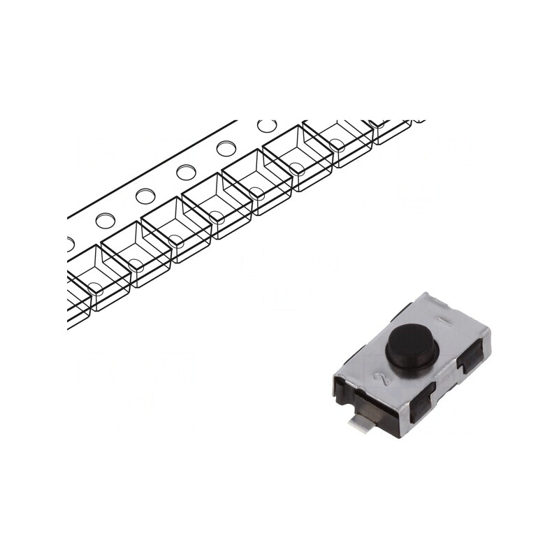 Microîntrerupător TACT SPST-NO 0,05A 32VDC SMT | Electronic-mag.ro | Componente Electronice Microîntrerupător TACT SPST-NO 0,05A 32VDC SMT | Electronic-mag.ro | Componente Electronice