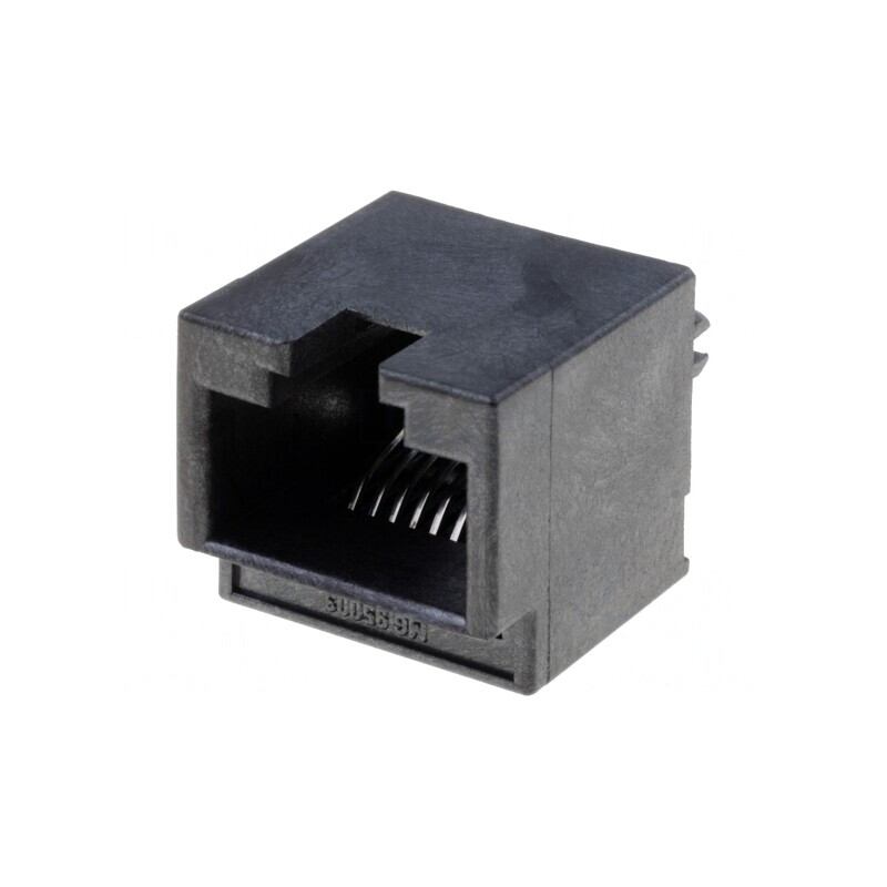 Soclu RJ45 8p8c PCB THT Cat 3 Aurit | Electronic-mag.ro | Componente Electronice
