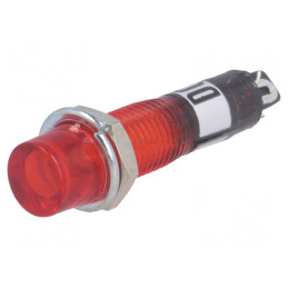 Lampă de control cu bec concav 12VDC pentru lipit | Electronic-mag.ro | Componente Electronice