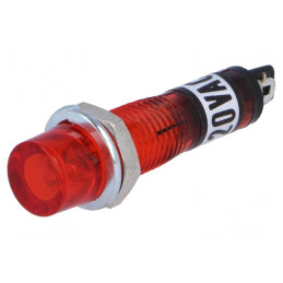Lampă de control cu neon portocalie 230VAC pentru lipit | Electronic-mag.ro | Componente Electronice