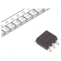 Optotriac 5kV Circuit de Comutare în Zero 6 Canale Gull Wing