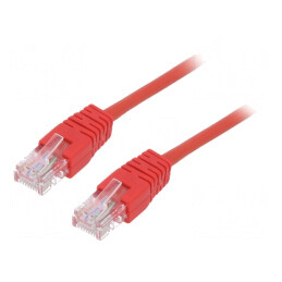Patch cord UTP Cat5e 1m Roșu | Electronic-mag.ro | Componente Electronice