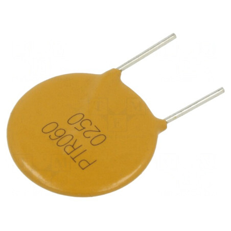 Siguranță Polimerică PTC 2.5A 40A THT PTR060V | Electronic-mag.ro | Componente Electronice