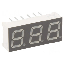 LED 7 Segmente 7mm 3 Cifre Roșu | Electronic-mag.ro | Componente Electronice