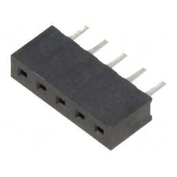 Soclu Şiruri Pini Mamă 2mm 5-PIN THT PCB 2A Cositorit | Electronic-mag.ro | Componente Electronice