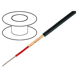 Cablu Microfon Negru OFC 1x0.25mm2 -15÷70°C