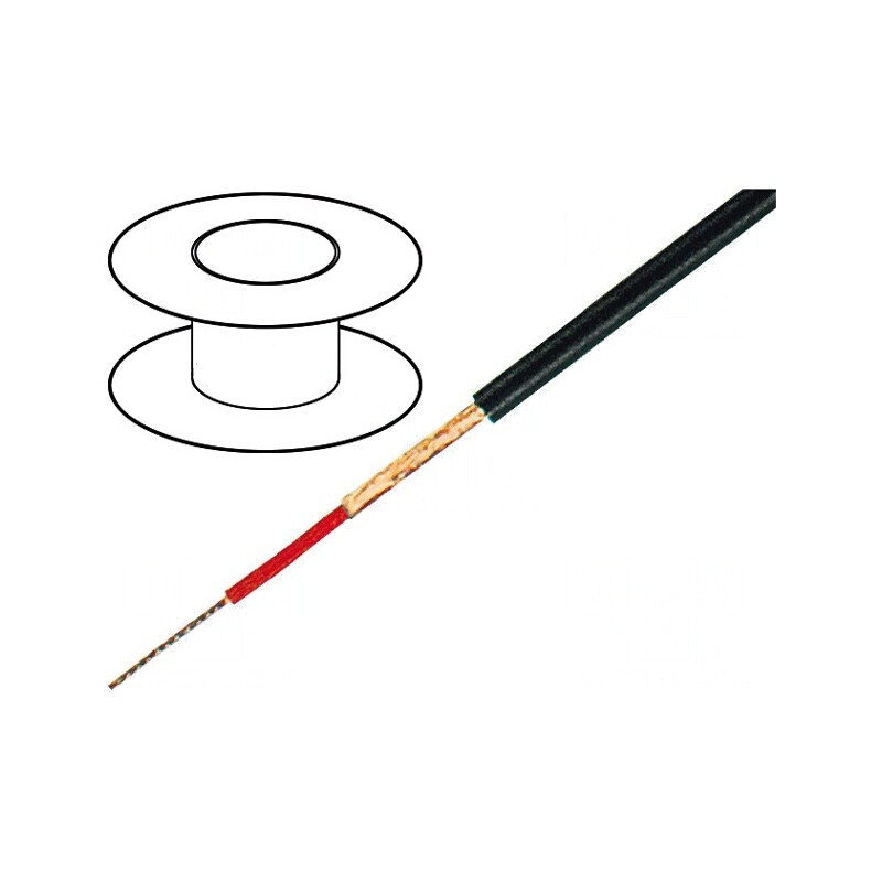 Cablu Microfon Negru OFC 1x0.25mm2 -15÷70°C | Electronic-mag.ro | Componente Electronice