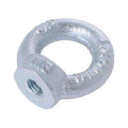 Piuliță cu inel ochi M8 zincată DIN 582 20mm | Electronic-mag.ro | Componente Electronice