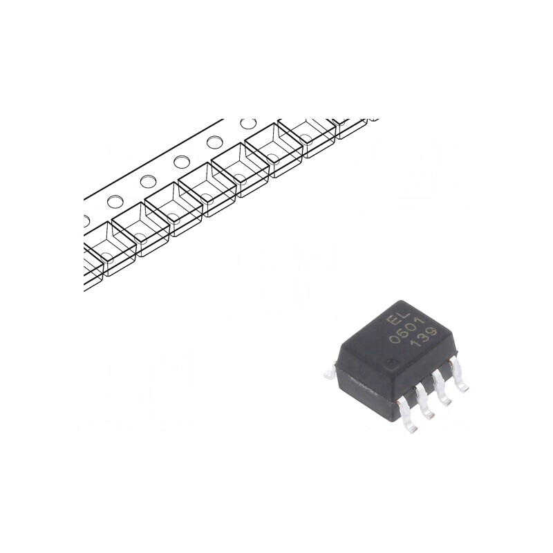 Optocuplor SMD 1 OUT Tranzistor 3,75kV 1Mbps SOP8 | Electronic-mag.ro | Componente Electronice