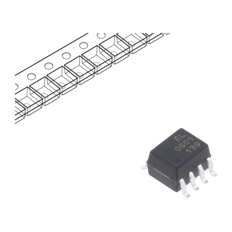 Optocuplor SMD 1 OUT Tranzistor 3,75kV 1Mbps SOP8 | Electronic-mag.ro | Componente Electronice