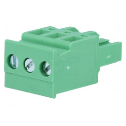 Regletă de Conexiuni Deconectabilă 5,08mm 3 Piste în Unghi | Electronic-mag.ro | Componente Electronice