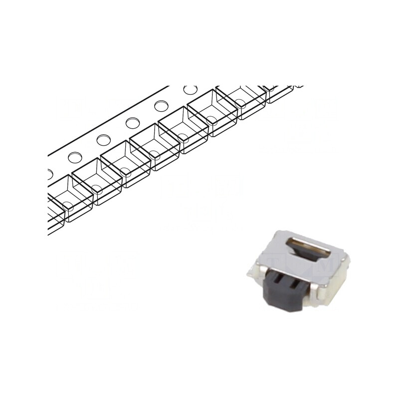 Microîntrerupător TACT SPST-NO 12V SMT | Electronic-mag.ro | Componente Electronice