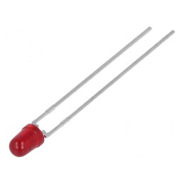 LED 3mm Roșie 5V Convexă 2,1mcd 60° | Electronic-mag.ro | Componente Electronice