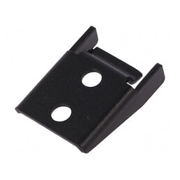 Clemă Oțel Zincată Neagră 23.5mm x 32.5mm | Electronic-mag.ro | Componente Electronice