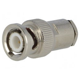 Mufă BNC Tată Drept 50Ω RG58 Crimpat | Electronic-mag.ro | Componente Electronice