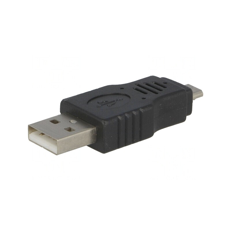 Adaptor USB 2.0 A la Micro B Nichelat | Electronic-mag.ro | Componente Electronice