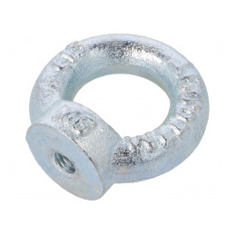 Piuliţă cu inel tip ochi M6 zincată 20mm | Electronic-mag.ro | Componente Electronice
