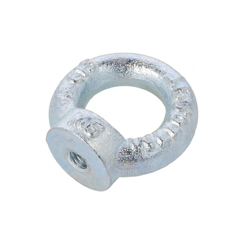 Piuliţă cu inel tip ochi M6 zincată 20mm | Electronic-mag.ro | Componente Electronice