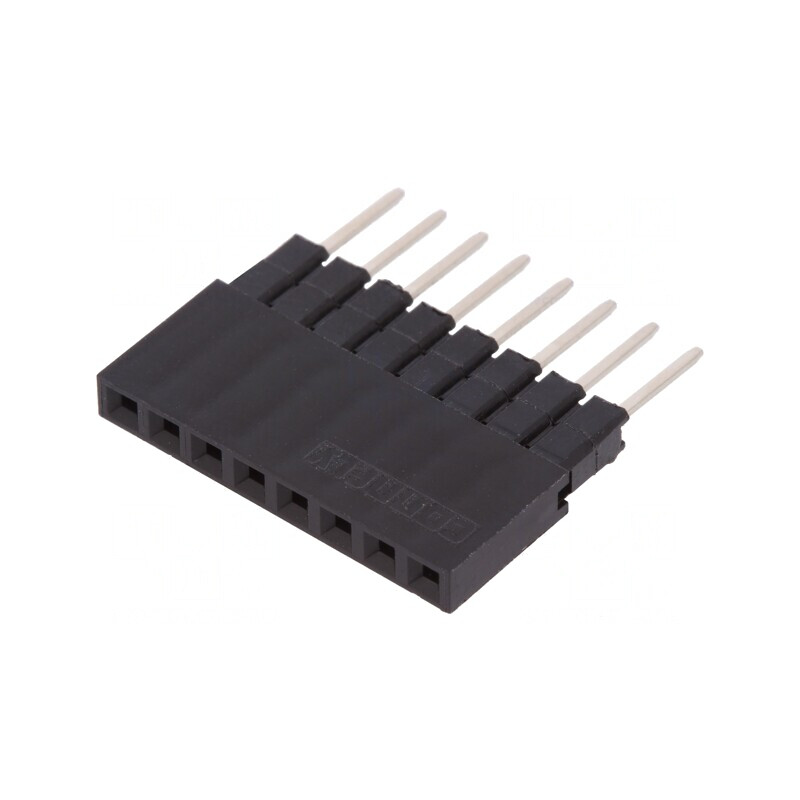 Soclu pini mamă 8 pini drept 2,54mm THT aurit 3A | Electronic-mag.ro | Componente Electronice