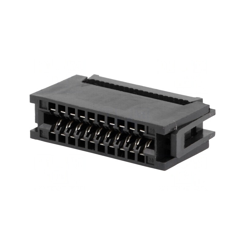 Conector Margine 20 PIN IDC pentru Cablu-Bandă 1,27mm Gold | Electronic-mag.ro | Componente Electronice