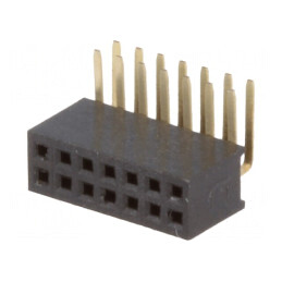 Soclu Pini Mamă 14-Pin 90° 1.27mm THT 2x7 | Electronic-mag.ro | Componente Electronice