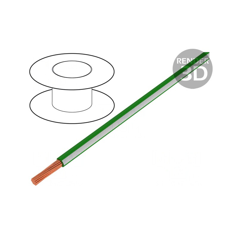 Cablu Electric 1mm2 PVC Verde-Alb 300V/500V | Electronic-mag.ro | Componente Electronice Cablu Electric 1mm2 PVC Verde-Alb 300V/500V | Electronic-mag.ro | Componente Electronice