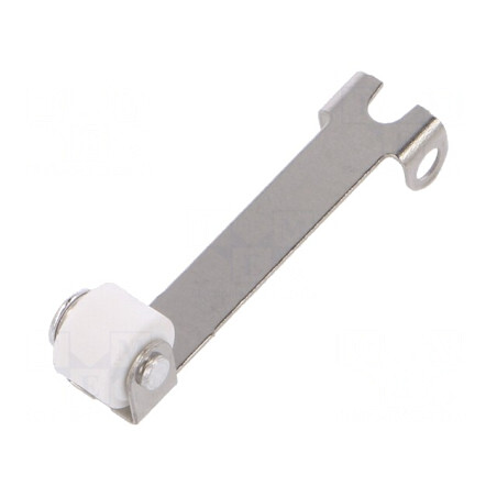 Manetă cu rolă 21,5mm argintie seria DC | Electronic-mag.ro | Componente Electronice
