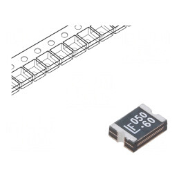 Siguranţă: polimerică PTC; ardere rapidă; 500mA; 60V; 60VDC; SMD