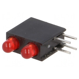LED Roșu 3mm 20mA 2-2.5V | Electronic-mag.ro | Componente Electronice