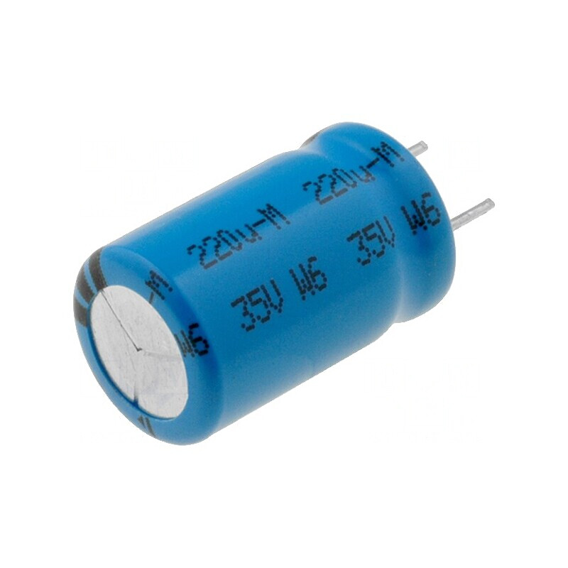 Condensator electrolitic low ESR THT 220uF 35V 10x16mm | Electronic-mag.ro | Componente Electronice