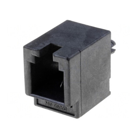 Soclu RJ9 4P4C Aurit pentru PCB THT | Electronic-mag.ro | Componente Electronice