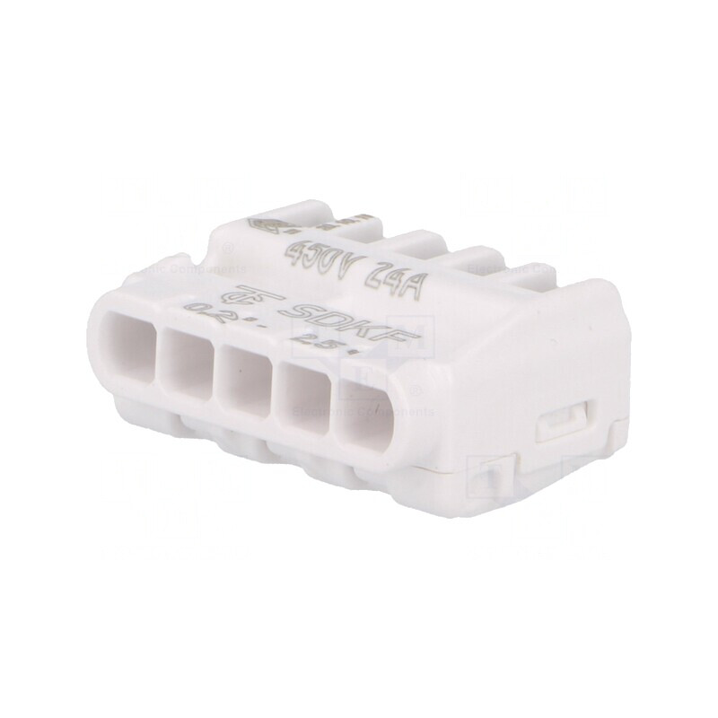 Bornă cu Arc 0,2-2,5mm² 300V 24A | Electronic-mag.ro | Componente Electronice
