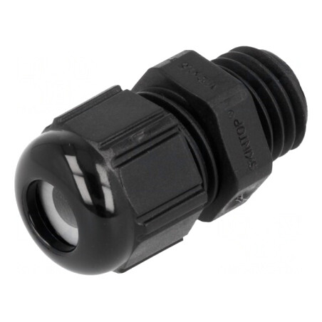 Garnitură de etanşare M12 poliamidă neagră | Electronic-mag.ro | Componente Electronice
