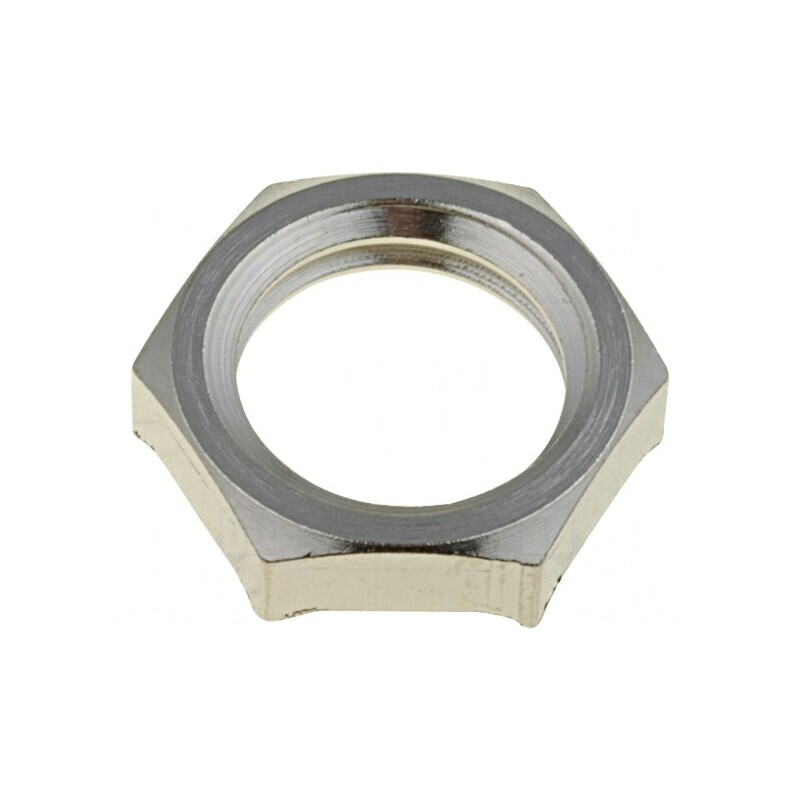 Piuliță de împământare M12 alamă nichel 3,5mm 15mm | Electronic-mag.ro | Componente Electronice