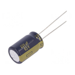 Condensator Electrolitic Low ESR THT 220uF 63V 12.5x20mm | Electronic-mag.ro | Componente Electronice
