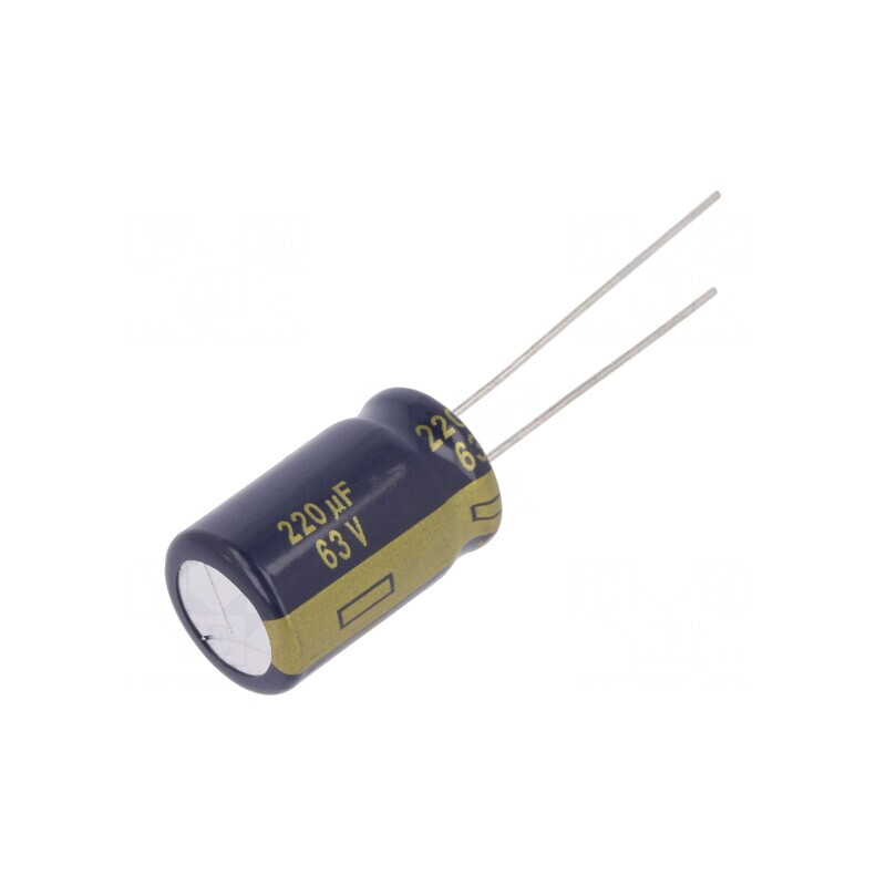 Condensator Electrolitic Low ESR THT 220uF 63V 12.5x20mm | Electronic-mag.ro | Componente Electronice