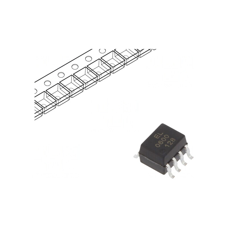 Optocuplor SMD 3,75kV 10Mbps SOP8 EL06XX | Electronic-mag.ro | Componente Electronice